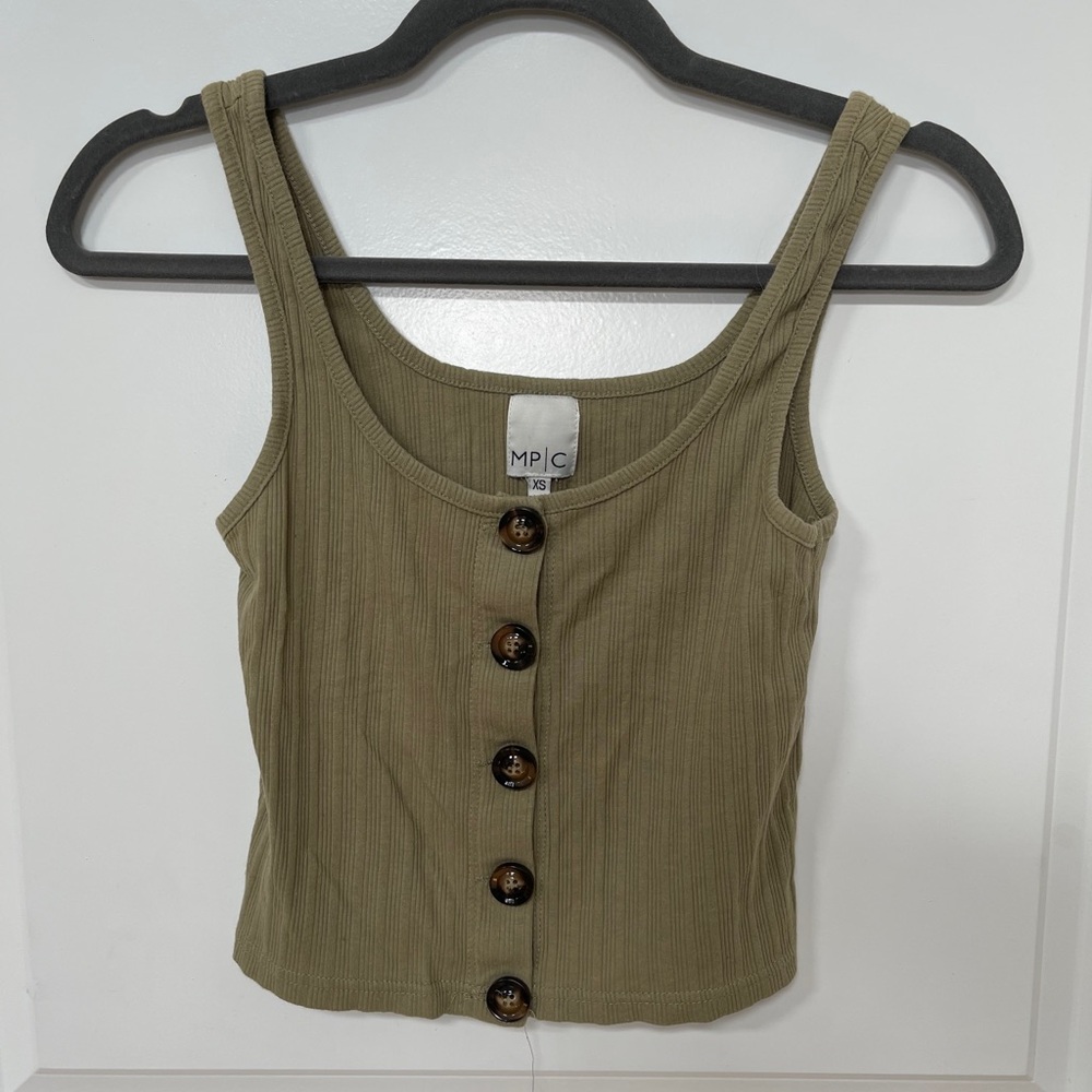 Sage crop top
